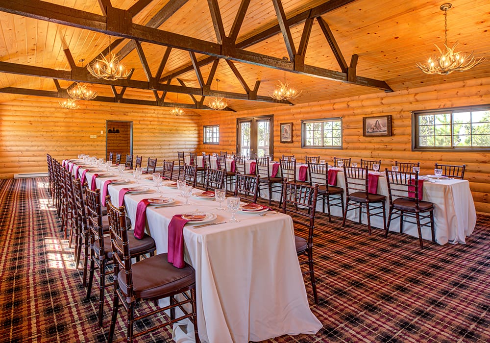 Perfect Rustic Charm in a Gathering Space at Moose Lodge